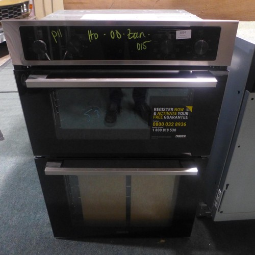 2384 - Zanussi Built In Airfry Double Oven (H888Xw594Xd568) - Model No:- ZKCNA4X1, Original RRP £440.84 Inc... 