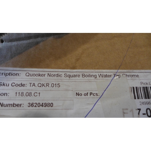 3001 - Quooker Nordic Square Boiling Water Tap Chrome (QW470548) & Quooker VAQ E - Pro3 Tank (VCW480299)  *... 