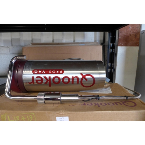 3001 - Quooker Nordic Square Boiling Water Tap Chrome (QW470548) & Quooker VAQ E - Pro3 Tank (VCW480299)  *... 