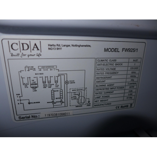 3014 - CDA 50/50 Integrated Fridge Freezer (Frost Free)  H1772xW540xD540,  FW925, Original RRP £440.83 + va... 