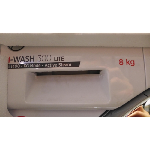 3016 - Hoover  H-Wash 300 Lite, Integrated Washing Machine (8kg)  H820xW600xD525, HBWS48D1ACE, Original RRP... 