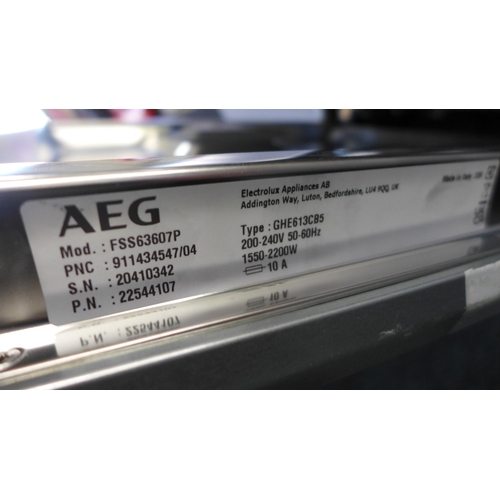 3027 - AEG Fully Integrated Dishwasher,  H818xW596xD550, Model: FSS63607P, Original RRP £582.50  + vat  * T... 