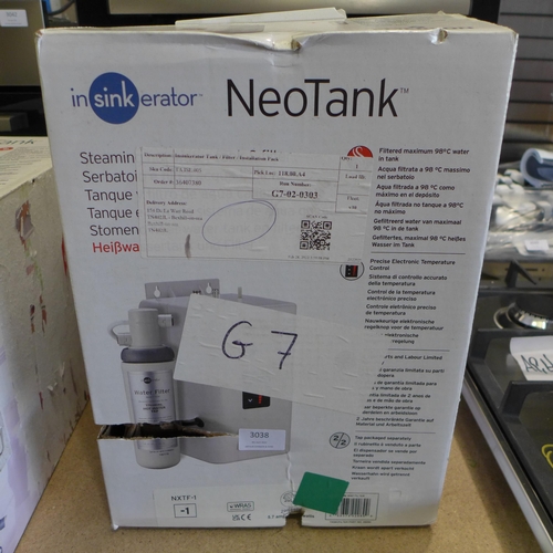 3038 - Insinkerator  NeoTank, Steaming Hot Water Tank & Filter Installation Pack, Model: F-701 Original RRP... 