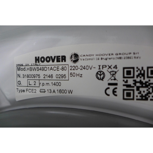 3051 - Hoover H-Wash 300 Lite, Integrated Washing Machine (9kg)  H820xW600xD525, Model: HBWS49D1ACE, Origin... 