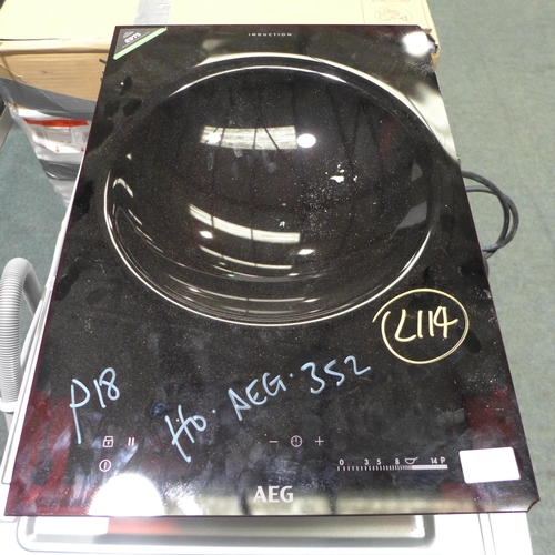 3068 - AEG Domino Induction Wok Hob  H125xW360xD520, Model: HC451501EB, Original RRP £965.83 + vat  * This ... 