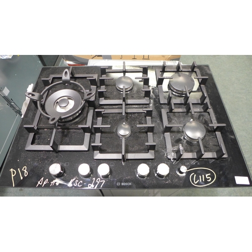 3069 - AEG Domino Gas-on-Glass Wok Hob H60xW360xD520, Model: HC411521GB, Original RRP £524.17 + vat * This ... 