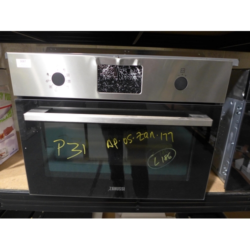 3087 - Zanussi Microwave with Grill, Model: ZVENW6X1, H455xW595xD567, Original RRP £349.17 + vat   * This l... 