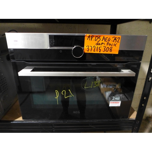 3088 - AEG Combi Microwave Model: KMK968000M, H455xW595xD567  Original RRP £474.17  + vat  * This lot is su... 