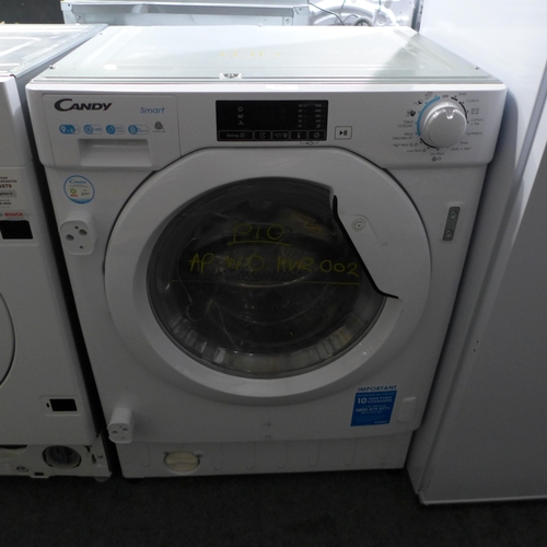 3096 - Candy Integrated Smart Washer Dryer (9 + 5kg)  Model: CBD495D1WE, H820xW600xD525, Original RRP £412.... 