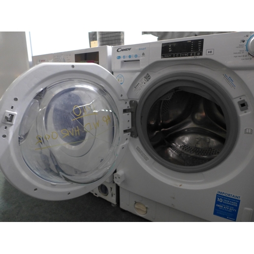 3096 - Candy Integrated Smart Washer Dryer (9 + 5kg)  Model: CBD495D1WE, H820xW600xD525, Original RRP £412.... 