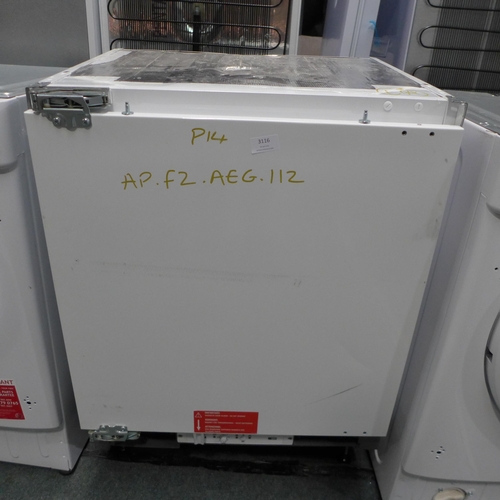 3116 - AEG freestanding undercounter freezer, Model: ABE682F1NF This lot is subject to vat