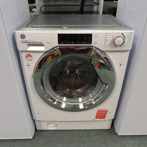 3121 - Hoover H-Wash 300 Pro Integrated Washing Machine (9kg)  H820xW600xD525, Model: HBWOS69TMCE, Original... 