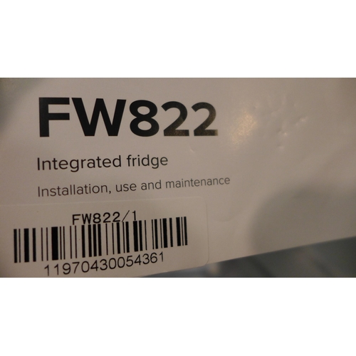 3122 - CDA Integrated Frost Free Tower Fridge H1772xW540xD540, Model: FW882, Original RRP £552.50 + vat * T... 