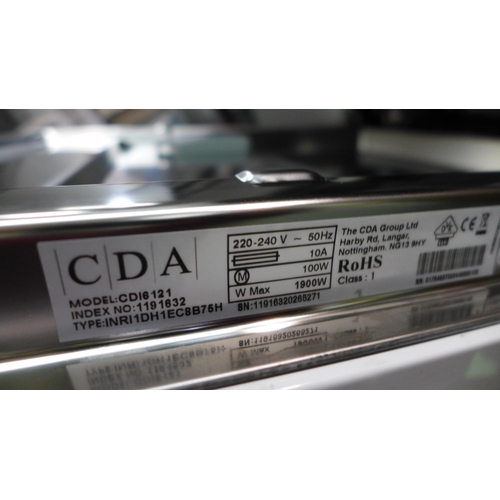 3124 - CDA  Integrated  Dishwasher H820xW448xD550, Model: CDI6121 * This lot is subject to vat