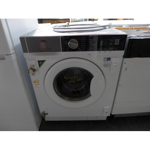 3128 - AEG Integrated Washing Machine (7kg)  H819xW596xD540, Model: L7FE7461BI, Original RRP £659 + vat  * ... 