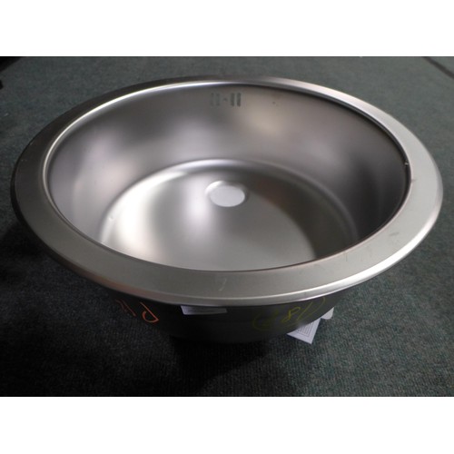 3073 - 450mm Installation Round Stainless Steel Sink,    Original RRP £25.00 + vat * This lot is subject to... 