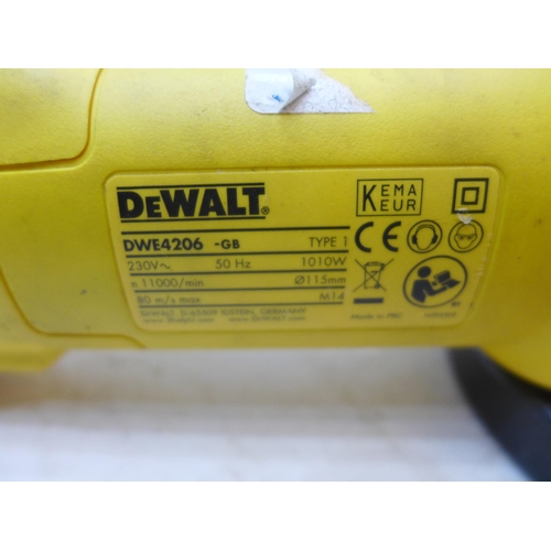 2014 - DeWalt 11,000rpm 240v angle grinder - W