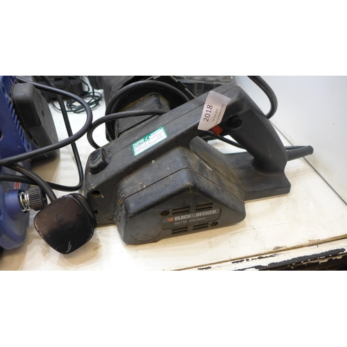 2018 - Power tool job lot: Workzone multi-tool, Einhell circular saw, Black & Decker wood plane, Black & De... 