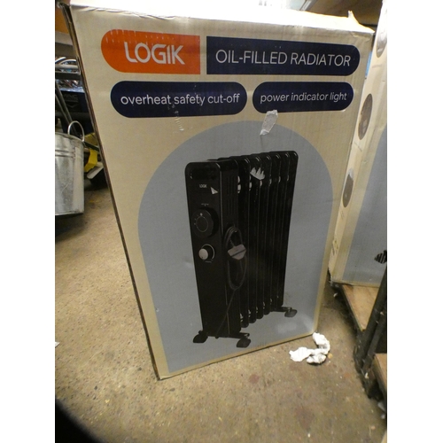 2079 - Logic oil radiator on wheels - boxed - W