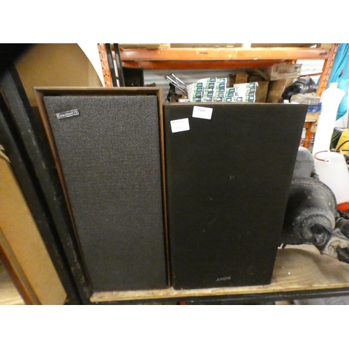 2141 - Pr. of vintage Celestion 15 Audiophile speakers with pair of Sony speakers