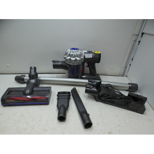 2246 - Dyson V6 handheld vacuum cleaner with dock charger & tools - W