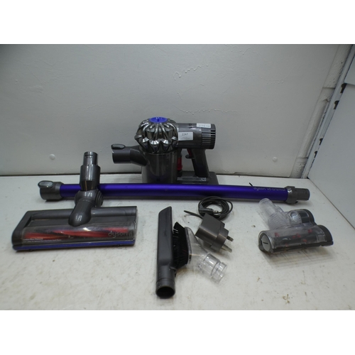 2247 - Dyson V6 Animal cordless with charger dock and attachments