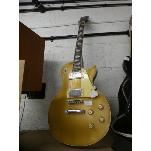 2205 - A Korean copy of a Gibson gold electric guitar