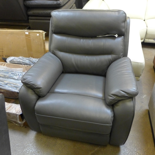 1448 - Fletcher Leather Power  Recliner    , Original RRP £608.33 + vat, (4095-10)  * This lot is subject t... 