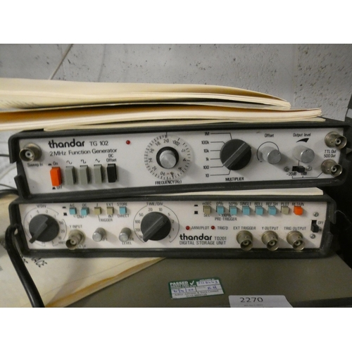 2270 - 150mhz Quad Trac oscilloscope, digital storage unit & function generator