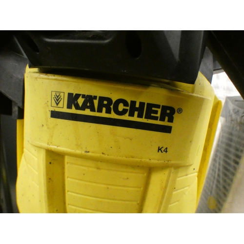 2287 - K4 Karcher pressure washer with patio cleaner attachment - W