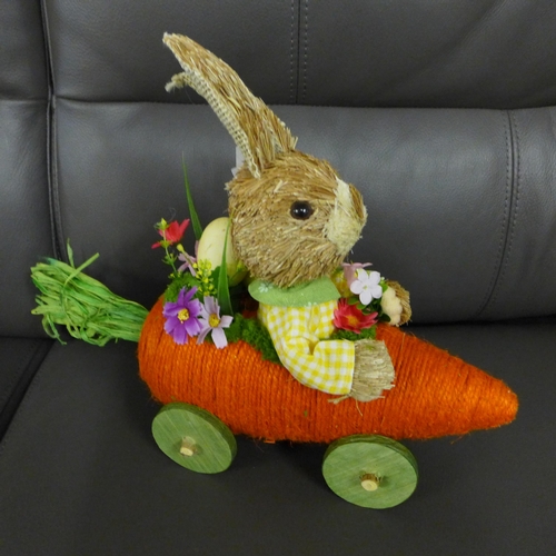 1392 - An Easter bunny in a carrot car (8SR21508)   *