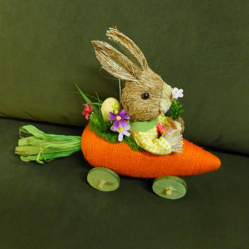 1406 - An Easter bunny in a carrot car (8SR21508)   *