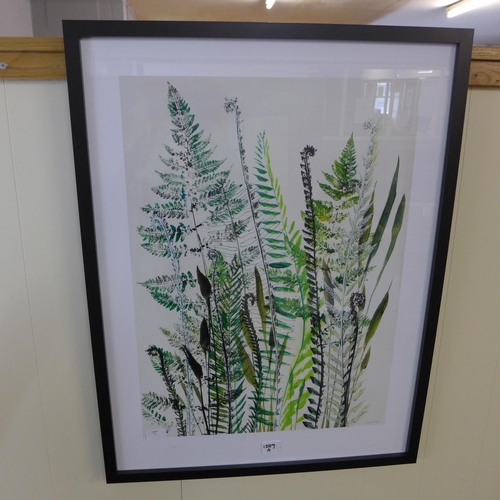 1389a - A Shyama Ruffell framed  Print - (Ferns I) 60X80(PPR5128923)   *