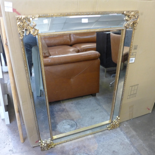 1491 - A gold painted French style mirror