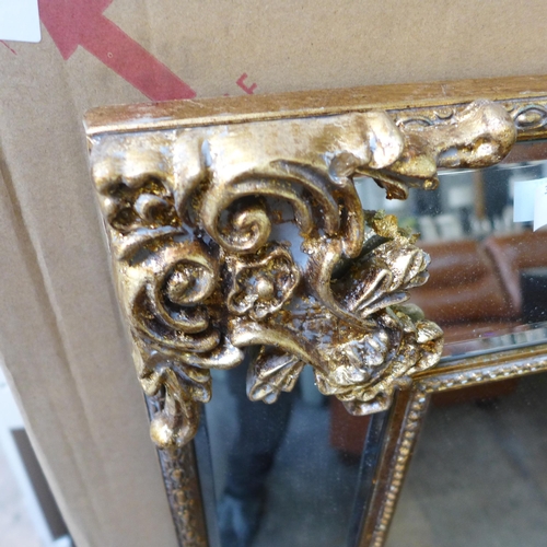 1491 - A gold painted French style mirror