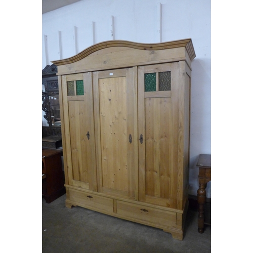 123 - A 19th Century French pine armoire