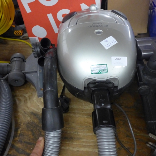 2083 - Kenwood 1400w cylinder vacuum cleaner with hose & tools - W - used