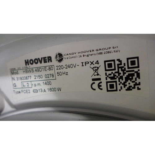 3360 - Hoover H-Wash 300 Lite Integrated Washer (9kg)   H820xW600xD525, Model: HBWS49D1E * This lot is subj... 