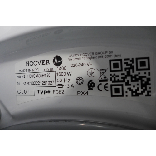 3362 - Hoover H-Wash 300 Lite Integrated Washing Machine (8kg)  H820xW600xD525, Model: HBWS48D1E, Original ... 