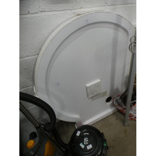 2297 - P-shaped shower tray - unused