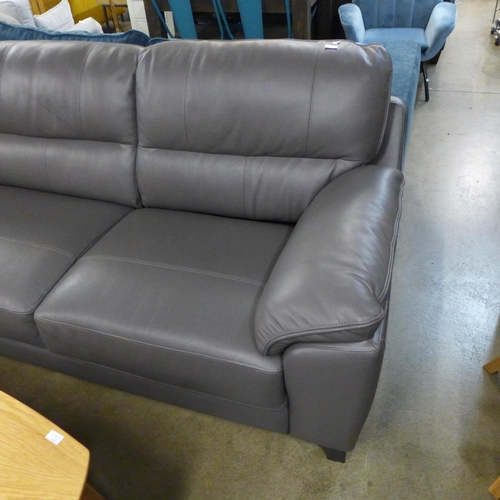 1303 - A Sisi Italia grey leather corner sofa, RRP £3249