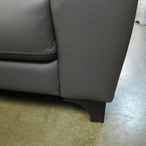 1303 - A Sisi Italia grey leather corner sofa, RRP £3249