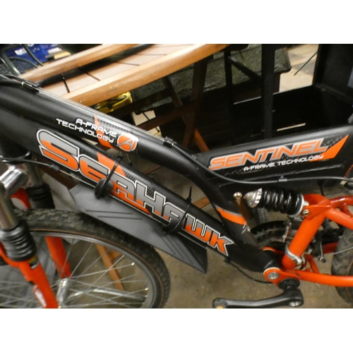 2361 - Seahawk Sentinel dual suspension black & red boy's MTB (Police repossession)