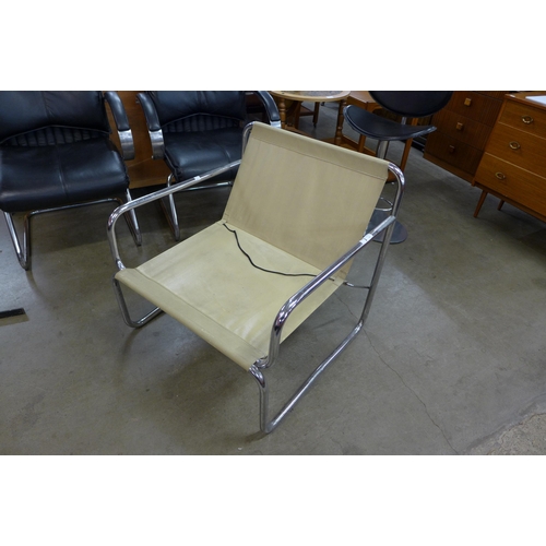 101 - A 1970's chrome armchair