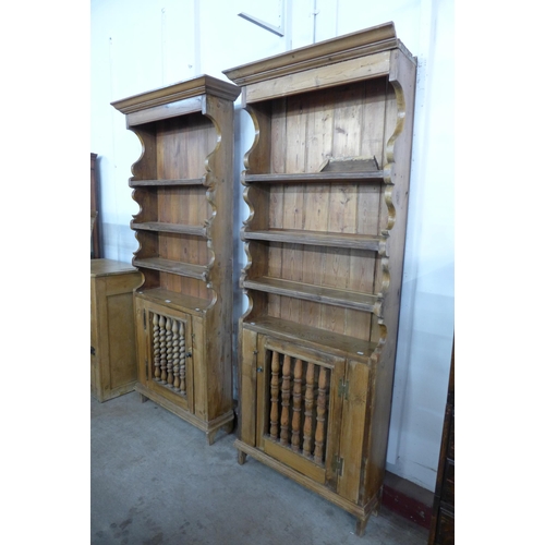 126 - A pair of French pine dressers