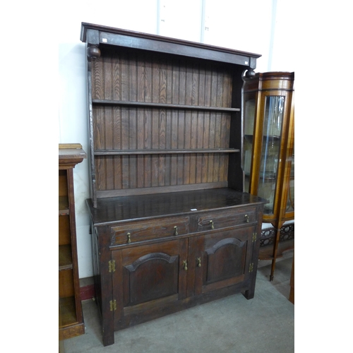 129 - A George III style oak dresser