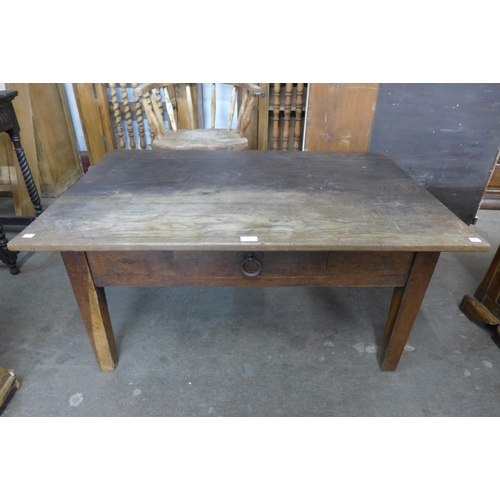 134 - A French oak coffee table