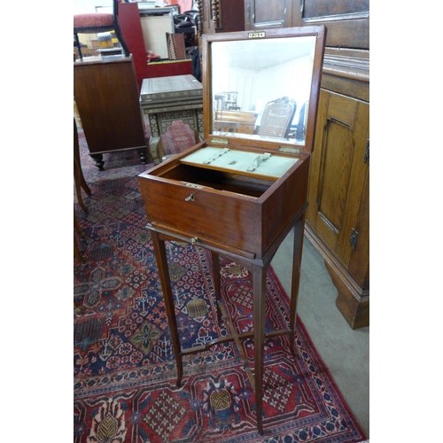 16 - An Edward VII inlaid mahogany lady's vanity table