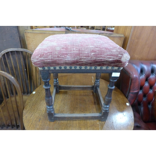 165 - A George II joint oak stool