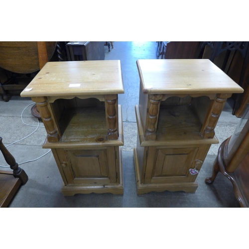 193 - A pair of French pine pot cupboards